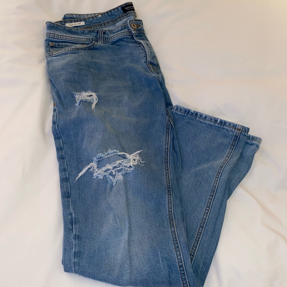 Jack & Jones Light ripped jeans size 34 waist